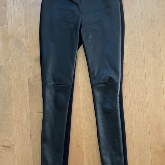 AKRIS Punto Leather Leggings - Size 4 - Picture 2 of 4